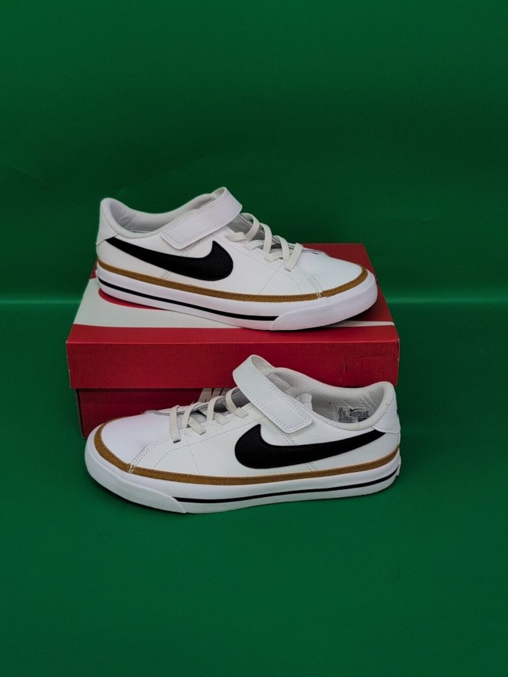 Nike Court Legacy Boy's Sneakers US 3Y White Black DA5381-102
